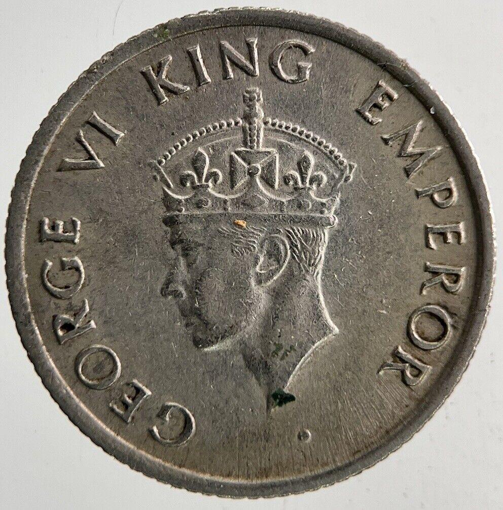 1946 Engraved India 1/4 Quarter Rupee Coin | Very High Grade