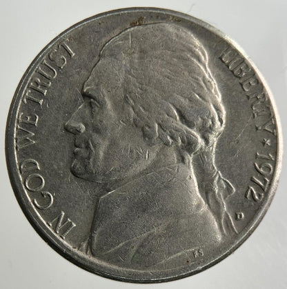 1972 US USA Jefferson Nickel Coin | Fine Collectable Grade
