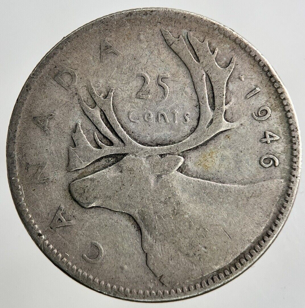 1946 Canada 25 Cents Silver Coin | Collectable Grade
