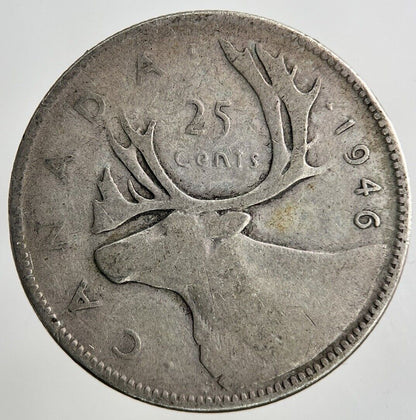 1946 Canada 25 Cents Silver Coin | Collectable Grade