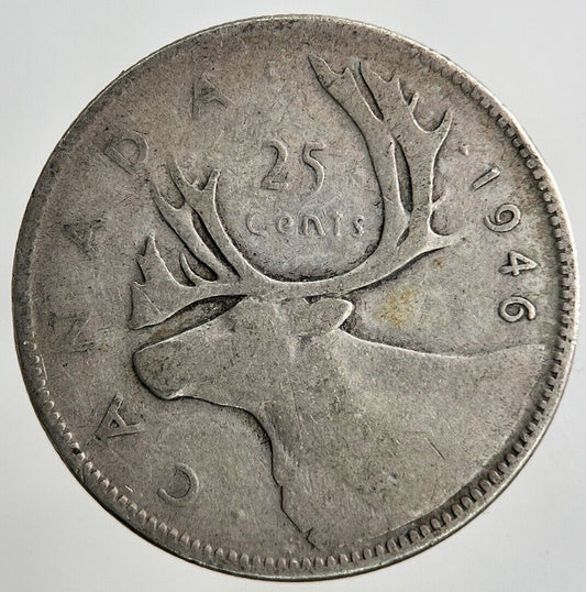 1946 Canada 25 Cents Silver Coin | Collectable Grade
