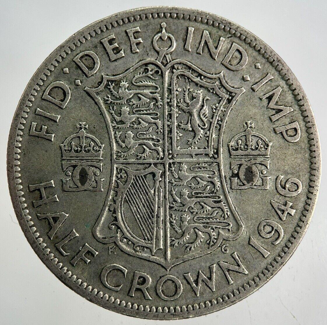 1946 George VI Half-Crown Silver Coin | Fine Collectable Grade