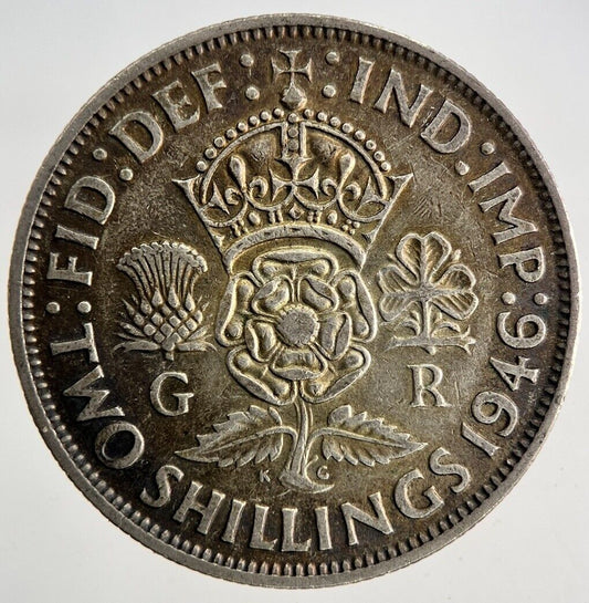 1946 George VI Florin Silver Coin | Very High Grade