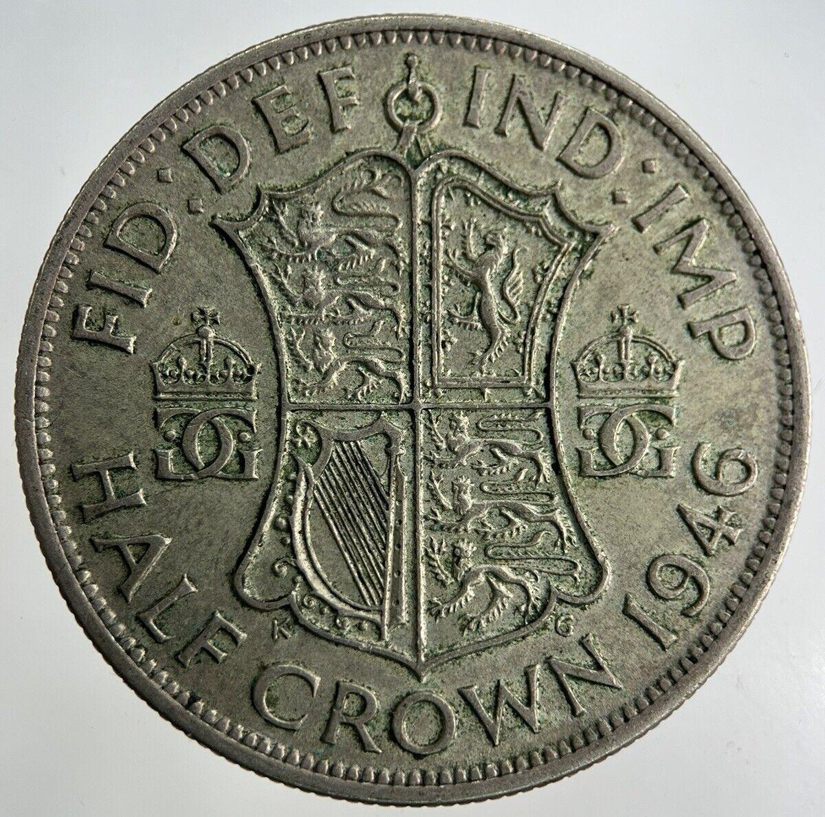 1946 George VI Half-Crown Silver Coin | Fine Collectable Grade