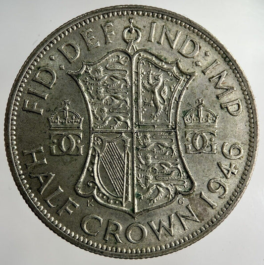 1946 George VI Half-Crown Silver Coin | Fine Collectable Grade