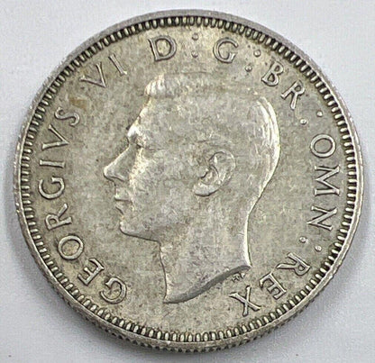 1946 George VI One Shilling | British Silver Coin | Very Fine Grade | a1544