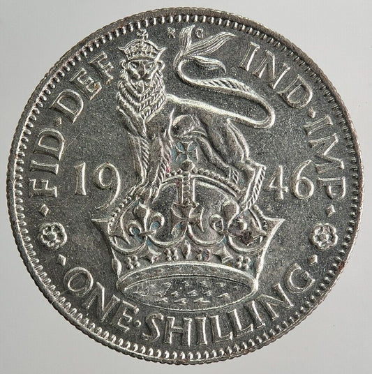 1946 George VI One Shilling Silver Coin | Fine Collectable Grade | a9924