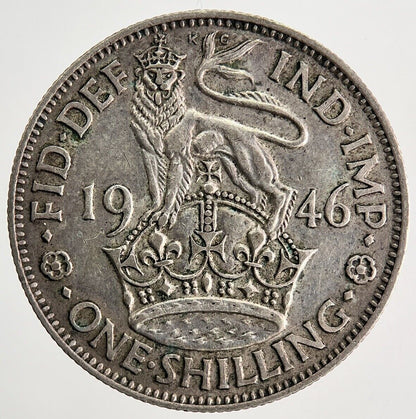 1946 George VI One Shilling Silver Coin | Fine Collectable Grade | a9925