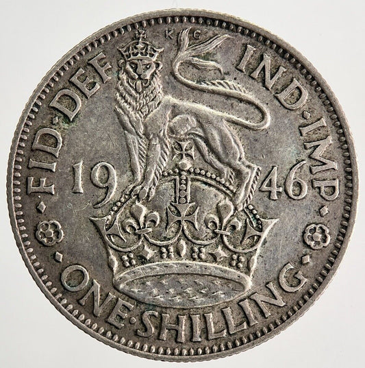 1946 George VI One Shilling Silver Coin | Fine Collectable Grade | a9925