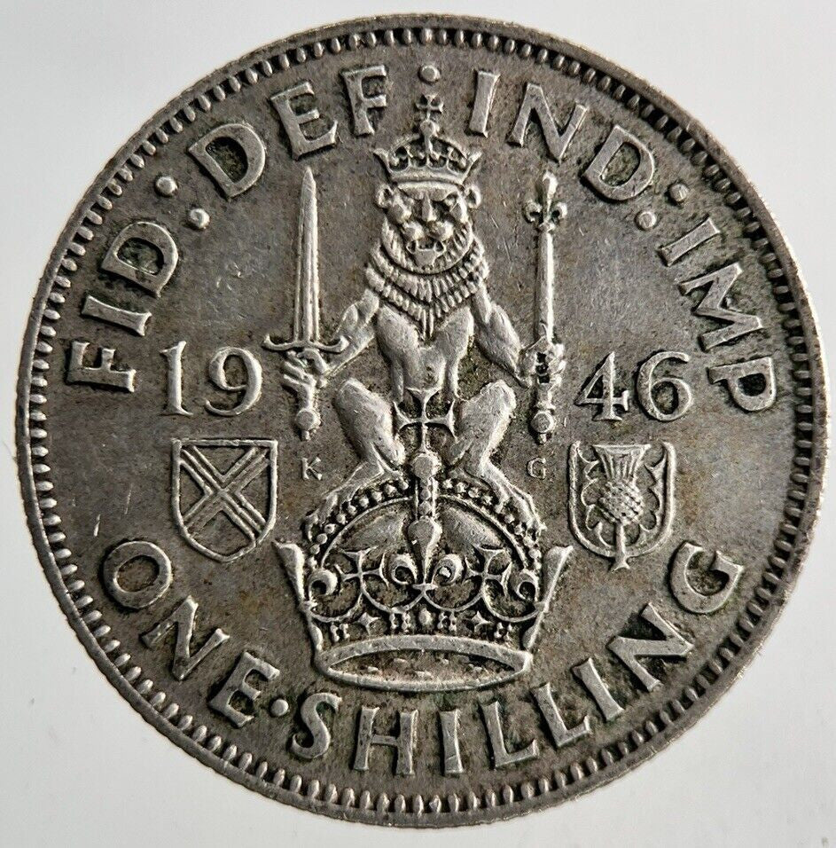 1946 George VI One Shilling Silver Coin | Very High Grade