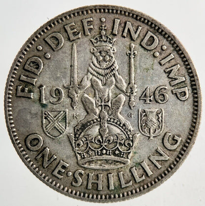 1946 George VI One Shilling Silver Coin | Fine Collectable Grade
