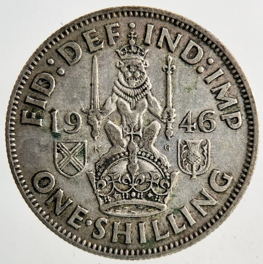 1946 George VI One Shilling Silver Coin | Fine Collectable Grade