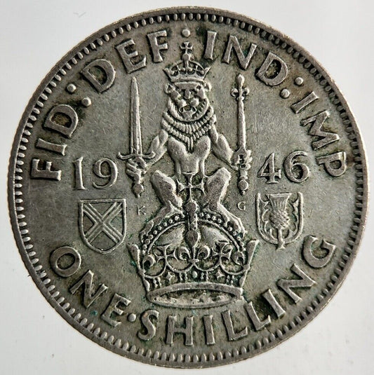 1946 George VI One Shilling Silver Coin | Fine Collectable Grade