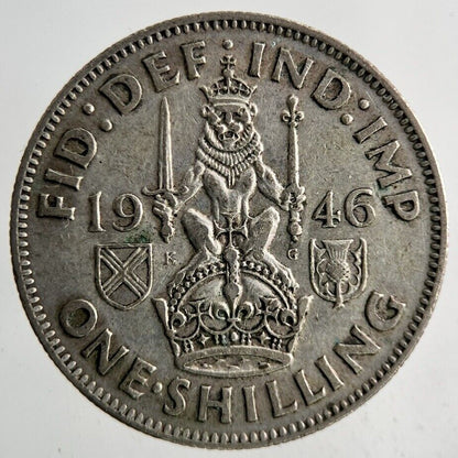 1946 George VI One Shilling Silver Coin | Fine Collectable Grade