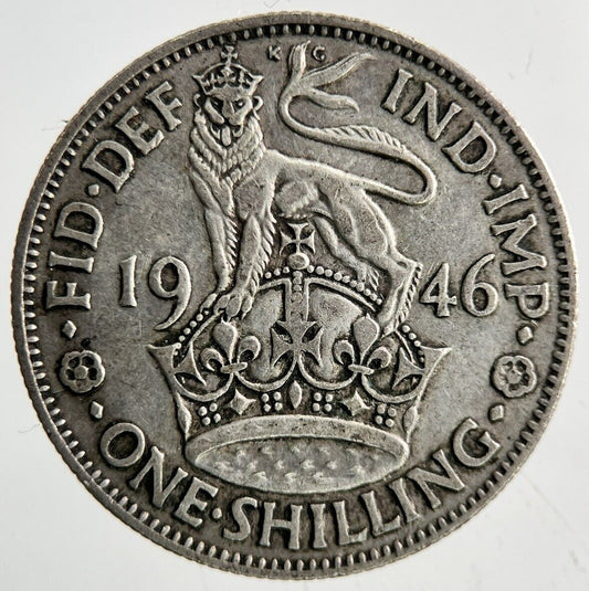 1946 George VI One Shilling Silver Coin | Fine Collectable Grade