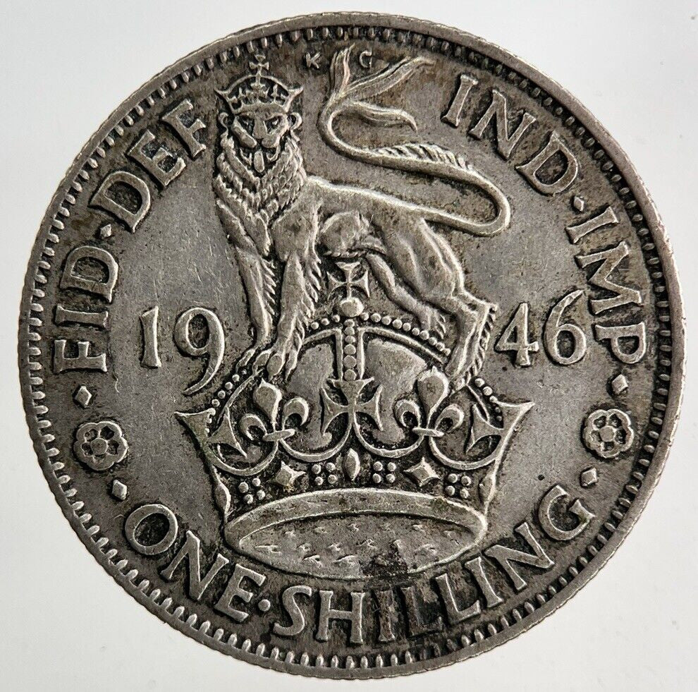 1946 George VI Shilling Silver Coin | Fine Collectable Grade