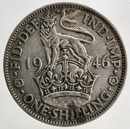 1946 George VI Shilling Silver Coin | Fine Collectable Grade