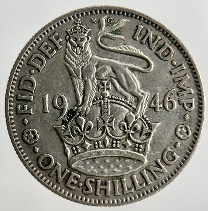 1946 George VI Shilling Silver Coin | Fine Collectable Grade