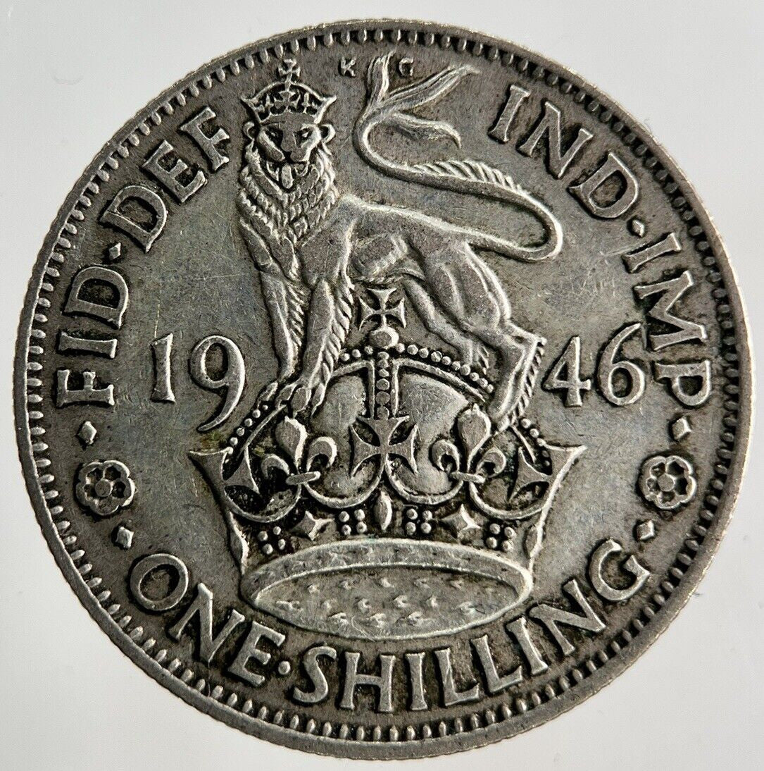 1946 George VI Shilling Silver Coin | Fine Collectable Grade