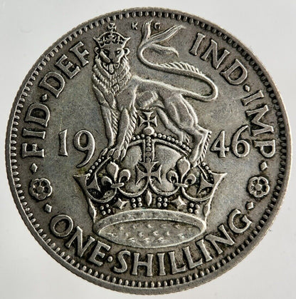 1946 George VI Shilling Silver Coin | Fine Collectable Grade