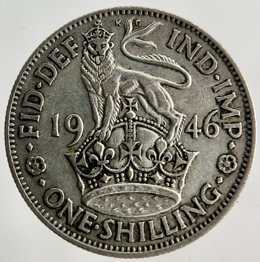 1946 George VI Shilling Silver Coin | Fine Collectable Grade