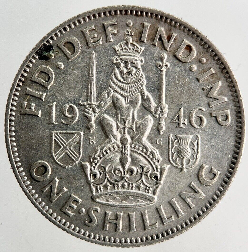 1946 George VI Shilling Silver Coin | Fine Collectable Grade