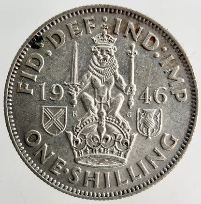 1946 George VI Shilling Silver Coin | Fine Collectable Grade