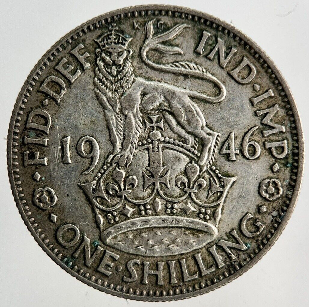 1946 George VI Shilling Silver Coin | Fine Collectable Grade