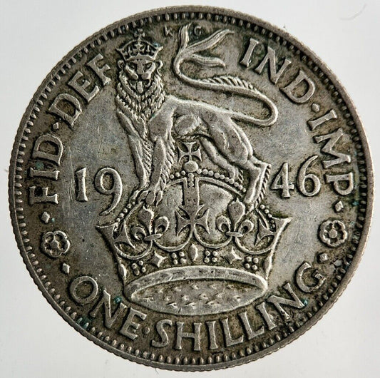 1946 George VI Shilling Silver Coin | Fine Collectable Grade