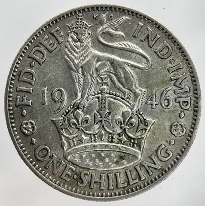 1946 George VI Shilling Silver Coin | Fine Collectable Grade