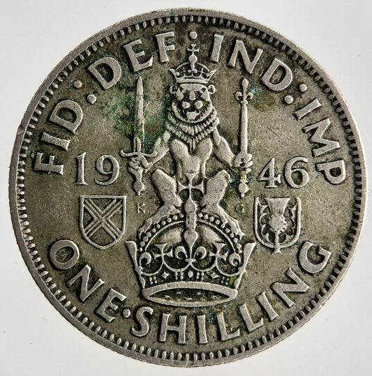 1946 George VI Shilling Silver Coin | Fine Collectable Grade