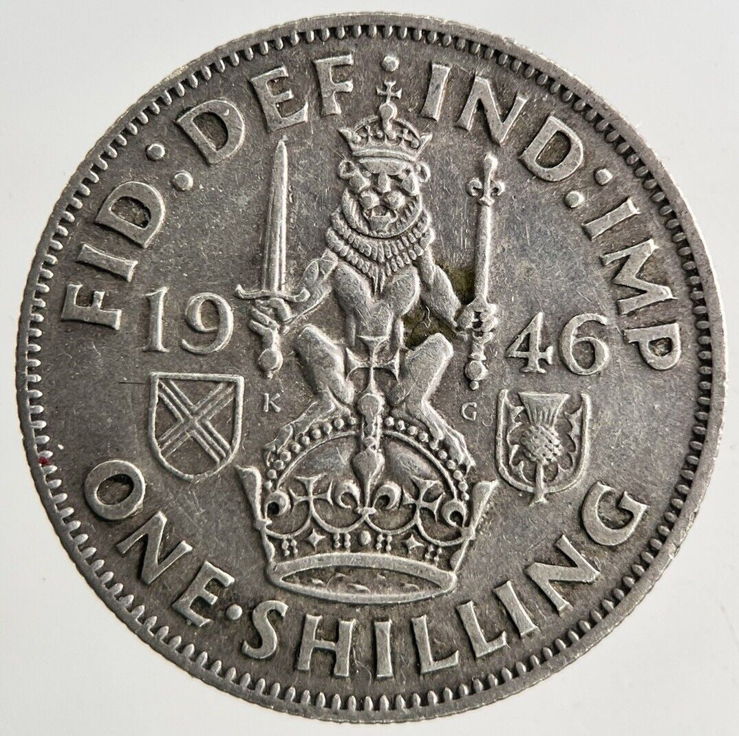 1946 George VI One Shilling Silver Coin | Fine Collectable Grade