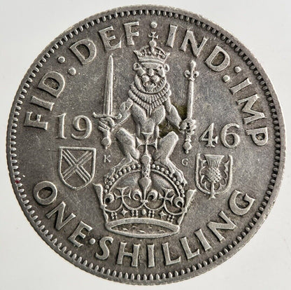1946 George VI One Shilling Silver Coin | Fine Collectable Grade