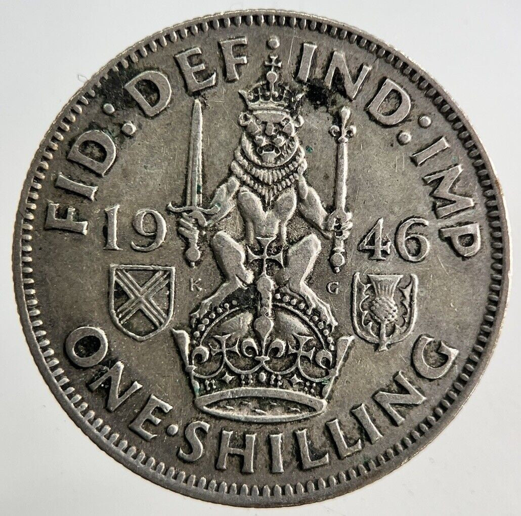 1946 George VI One Shilling Silver Coin | Fine Collectable Grade