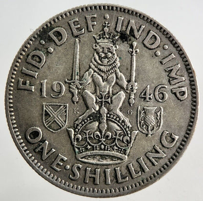 1946 George VI One Shilling Silver Coin | Fine Collectable Grade