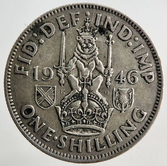 1946 George VI One Shilling Silver Coin | Fine Collectable Grade