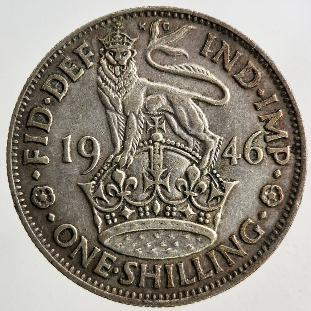 1946 George VI One Shilling Silver Coin | Fine Collectable Grade