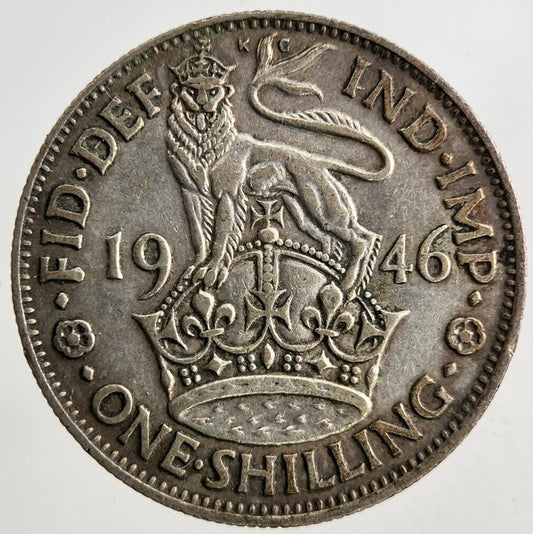 1946 George VI One Shilling Silver Coin | Fine Collectable Grade