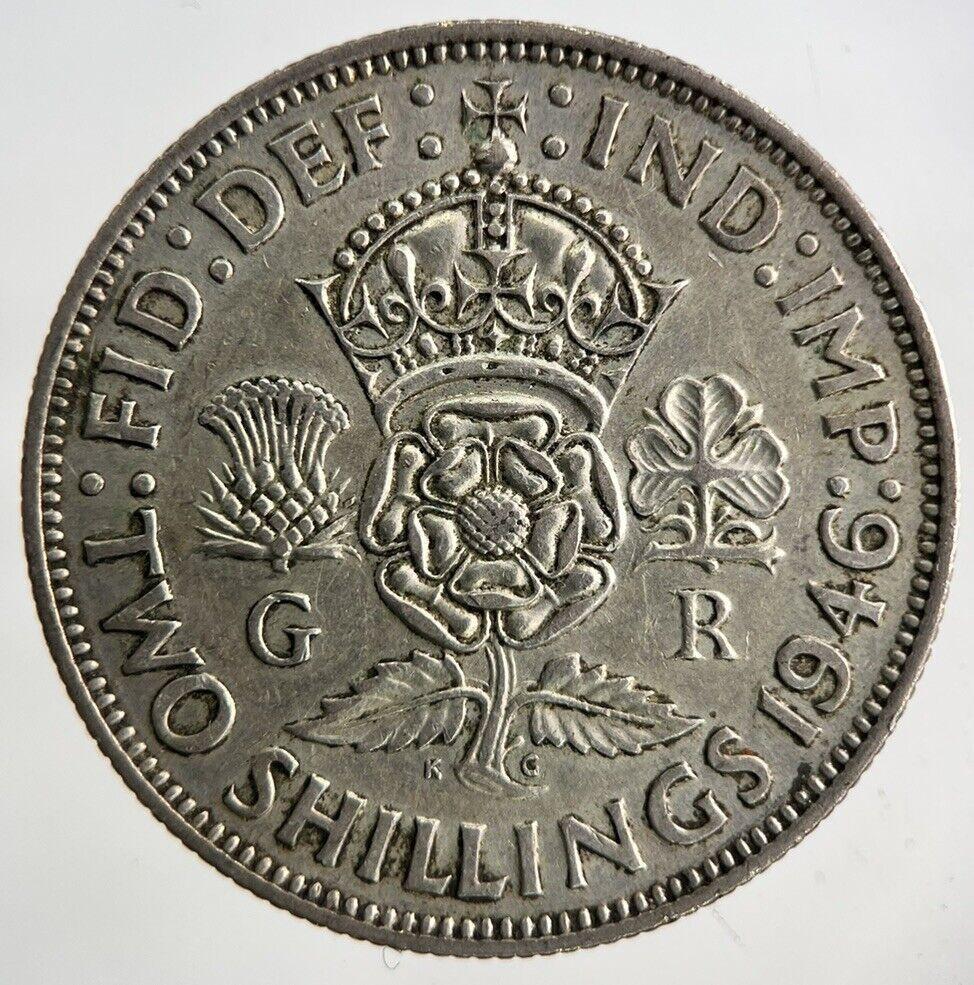 1946 George VI One Florin Silver Coin | Fine Collectable Grade