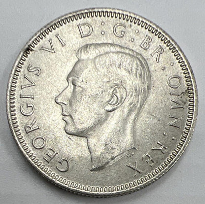 1946 George VI Scottish Shilling | British Silver Coin | Very High Grade | a1229