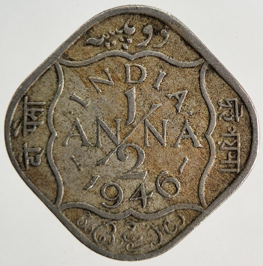 1946 India 1/2 Half Anna Coin | Collectable Grade