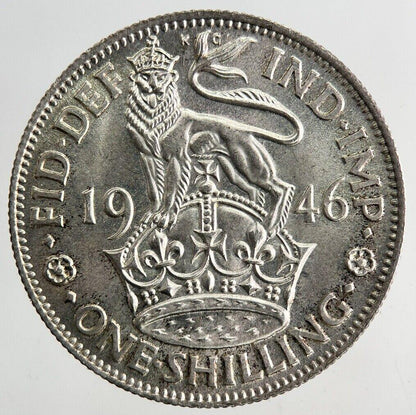 1946 George VI One Shilling Silver Coin | Very Fine Grade
