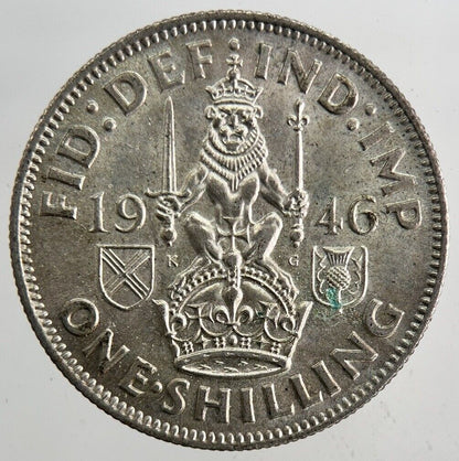 1946 George VI One Shilling Silver Coin | Very Fine Grade