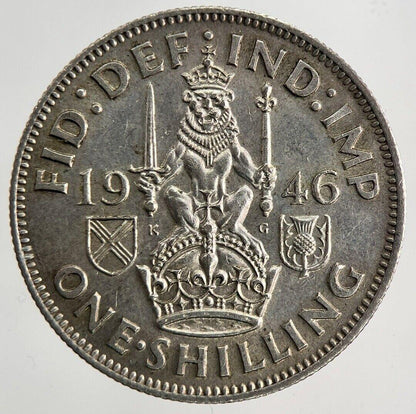 1946 George VI Shilling Silver Coin | Very High Grade
