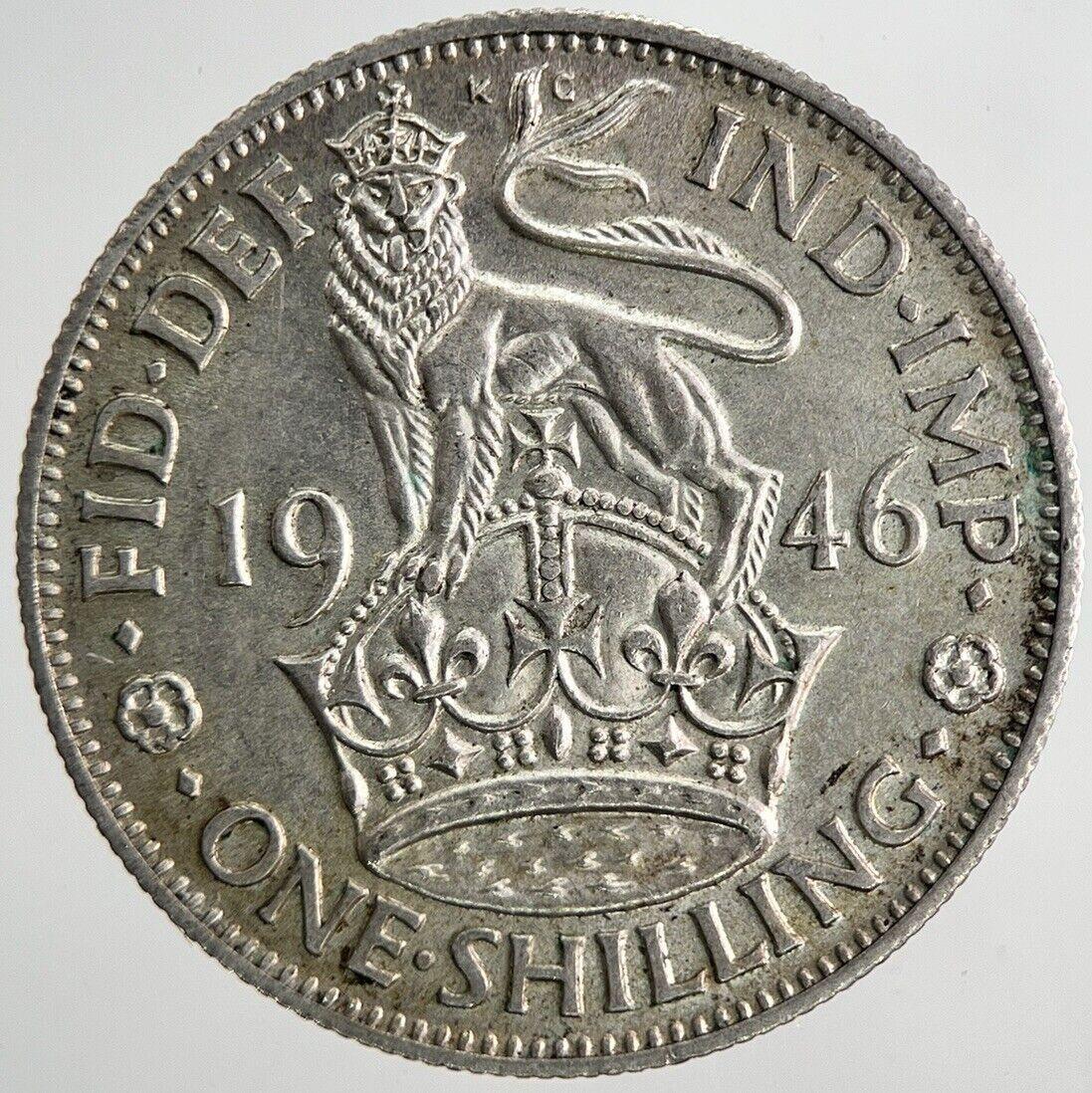 1946 George VI Shilling Silver Coin | Very High Grade | a9617