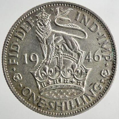 1946 George VI Shilling Silver Coin | Very High Grade | a9617
