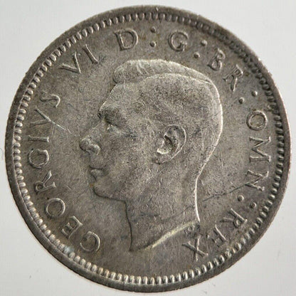 1946 George VI Sixpence Silver Coin | Fine Collectable Grade | a7609