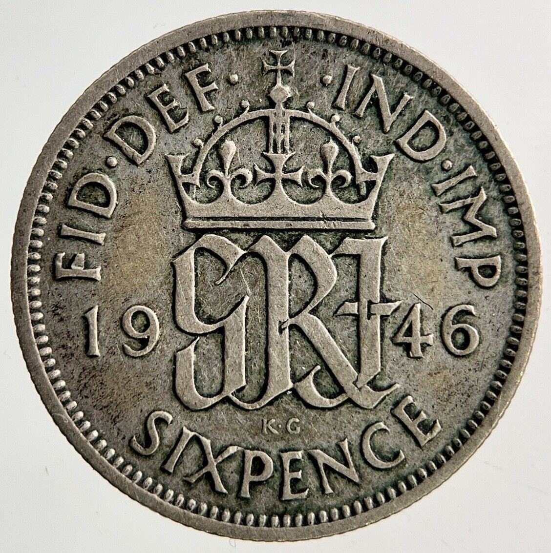 1946 George VI Sixpence Silver Coin | Fine Collectable Grade