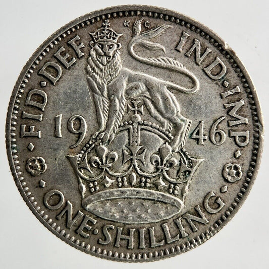 1946 George VI Shilling Silver Coin | Very High Grade