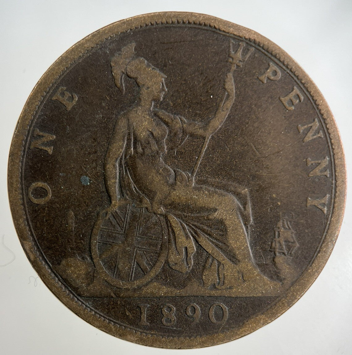 1890 Victoria One Penny Coin | Collectable Grade